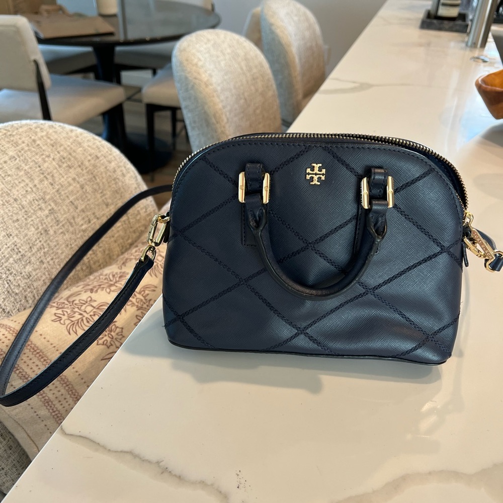 Tory Burch Robinson Mini Crossbody Bag Navy